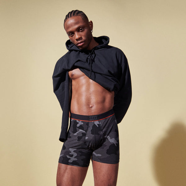 SAXX Men's Ultra Boxer Brief Underwear - Fired Up Turbulence