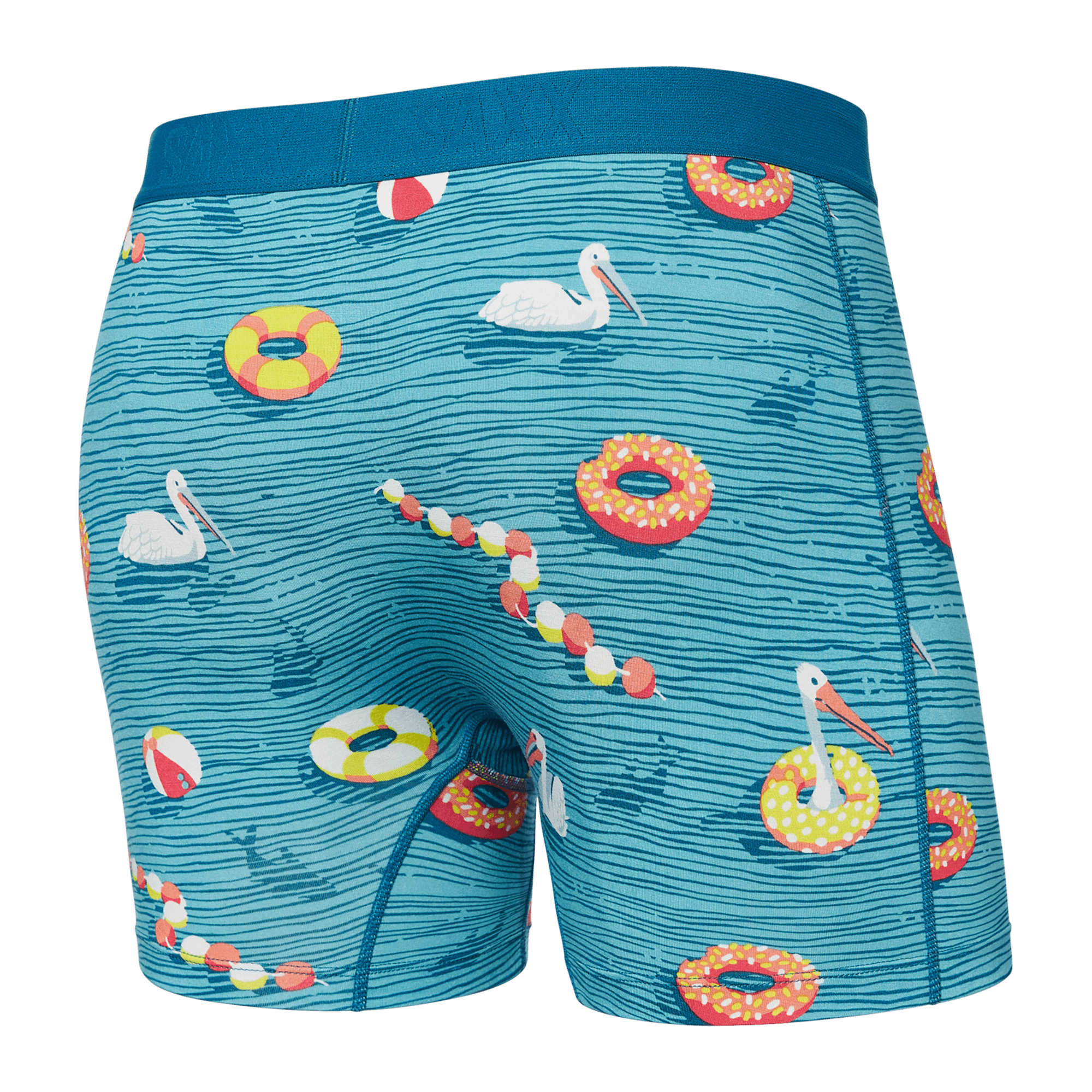 Back of Vibe Boxer Brief in Swimmers- Sea Level