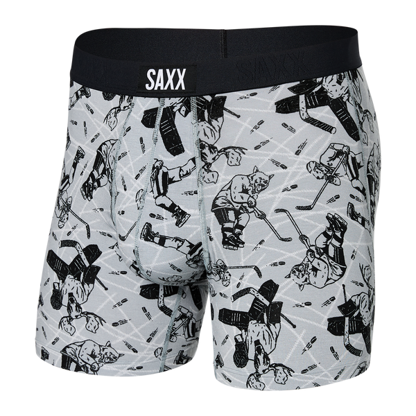 Vibe Boxer Brief - Wild Slapshot- Liner Grey | – SAXX Underwear