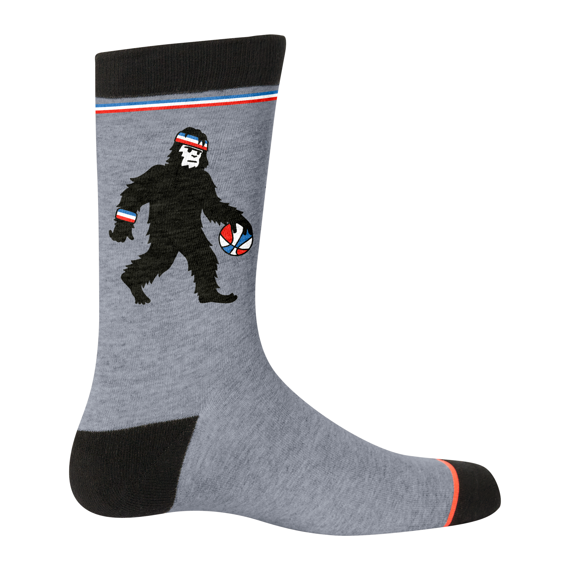 Back of Everyday Crew Sock in Bigfoot And Balls