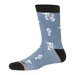 Front of Everyday Crew Sock in Blue Tiny Mermaid