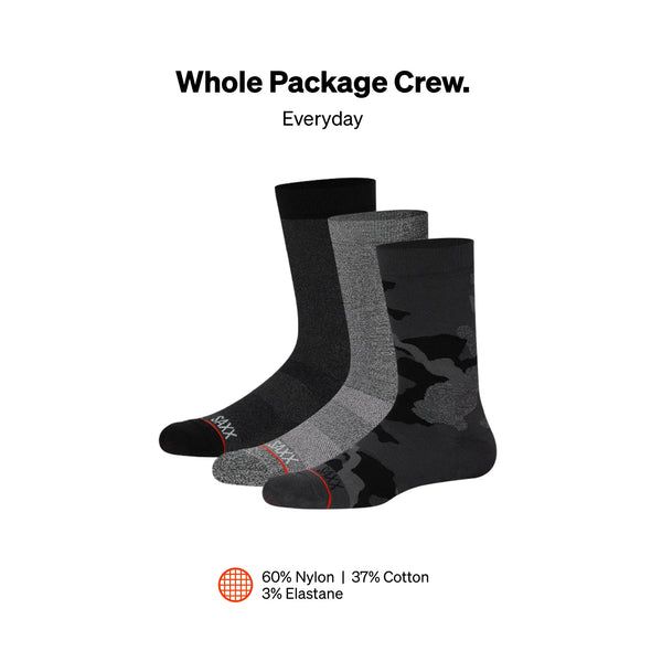 SAXX Underwear Crew Sock technology graphic