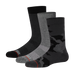 Front of Whole Package Crew Sock 3-Pack in Black/Graphite/Super Camo