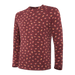 Front of Viewfinder Baselayer Long Sleeve Crew in Red Hot Diggity