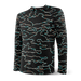 Front of Roast Master Long Sleeve Crew Baselayer in Get Out Camo- Fd Black