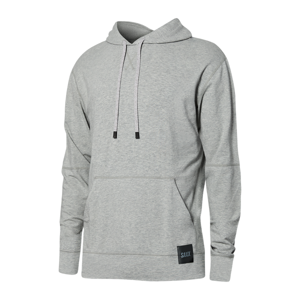 Front of 3Six Five Hoodie Lounge in Ash Grey Heather