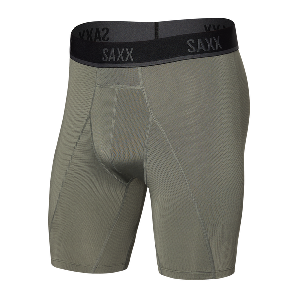 Front of Kinetic HD Long Leg in Cargo Grey