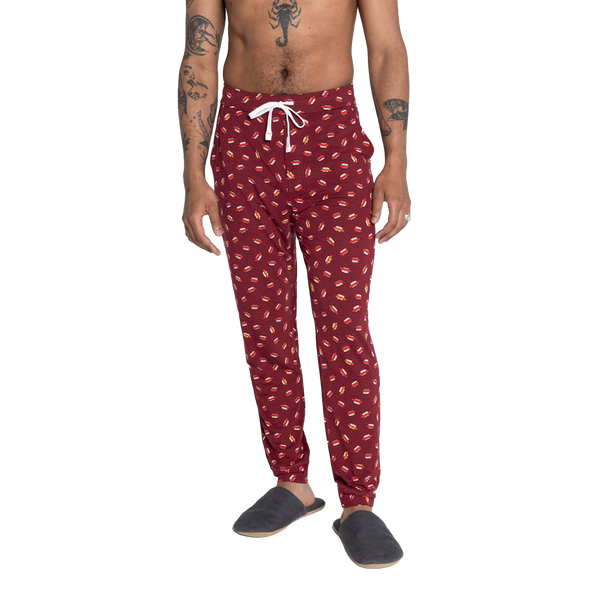 Front of Viewfinder Sleep Pant in Hot Diggity- Red