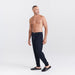 Front - Model wearing Droptemp Cooling Sleep Pant Fly in Black