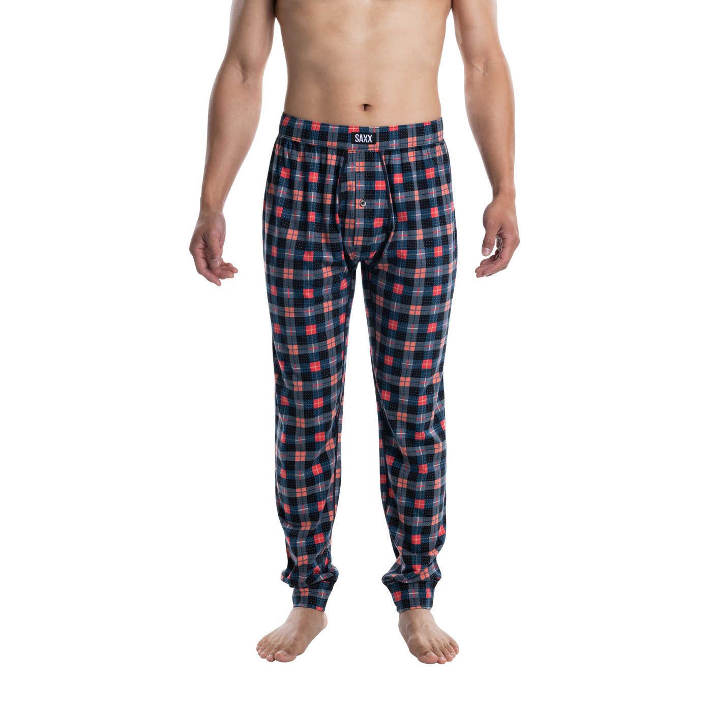 DropTemp™ Cooling Sleep Pant - Catnap Plaid- Black | – SAXX Underwear