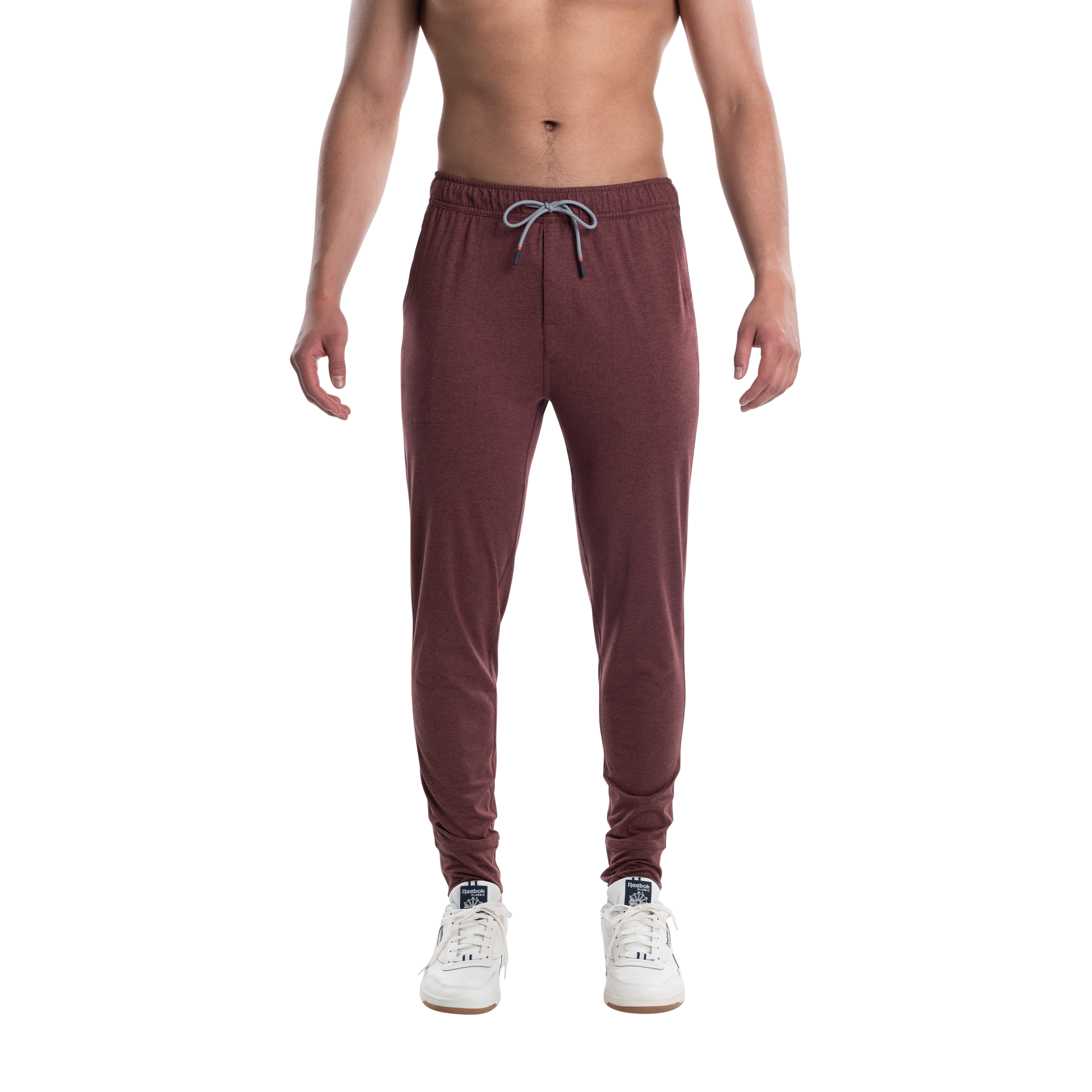 Front - Model wearing PeakDaze Pant in Sable Heather