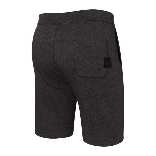Back of 3Six Five Lounge Short in Black Heather