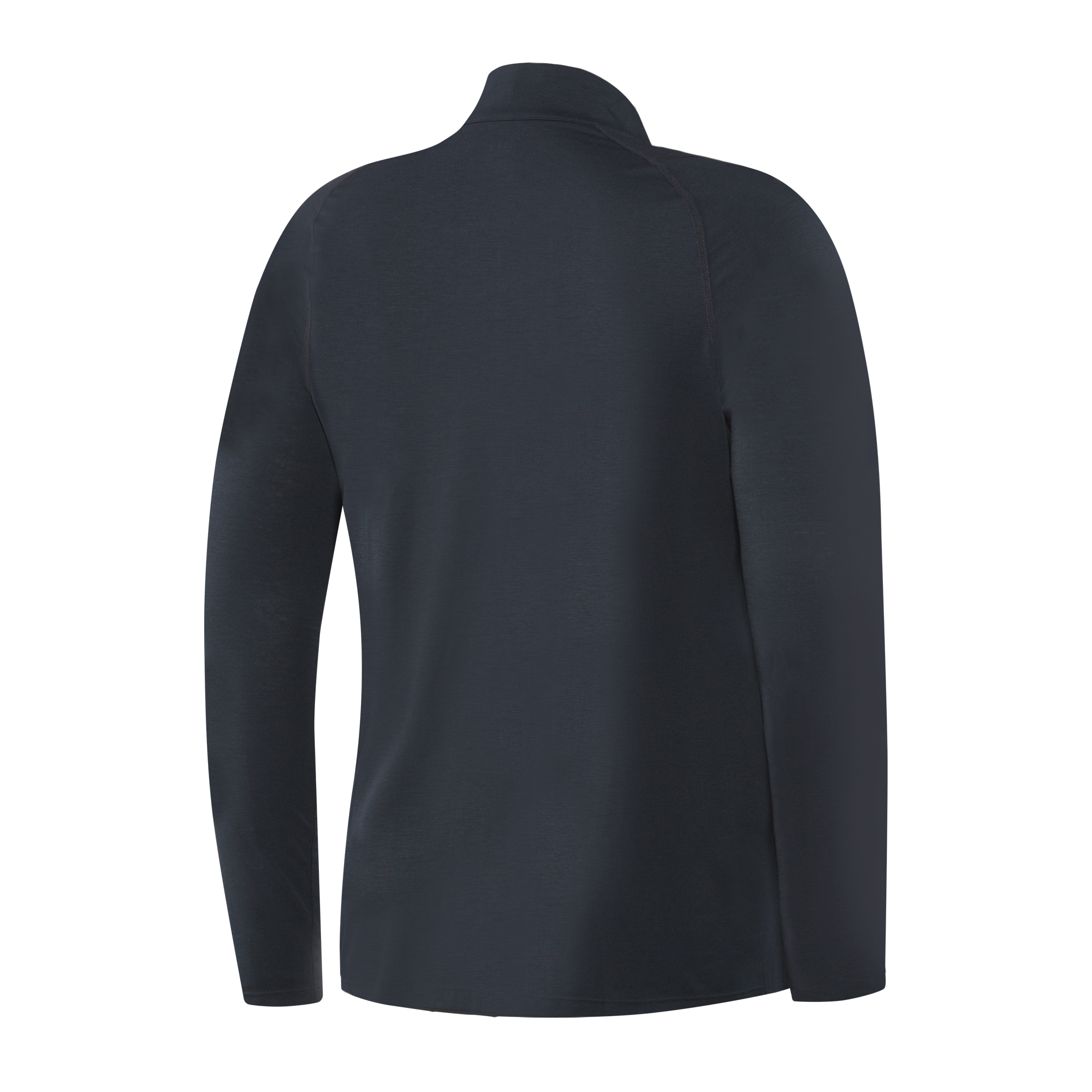 Back of Viewfinder Baselayer Long Sleeve 1/2 Zip in Black