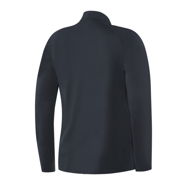 Back of Viewfinder Baselayer Long Sleeve 1/2 Zip in Black