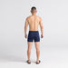 Back - Model wearing Ultra Boxer Brief Fly 2 Pack in Black/Navy