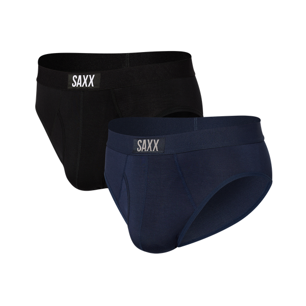 SAXX Kinetic 2 Pack Stretch Boxer Briefs - Men's Boxers in Black