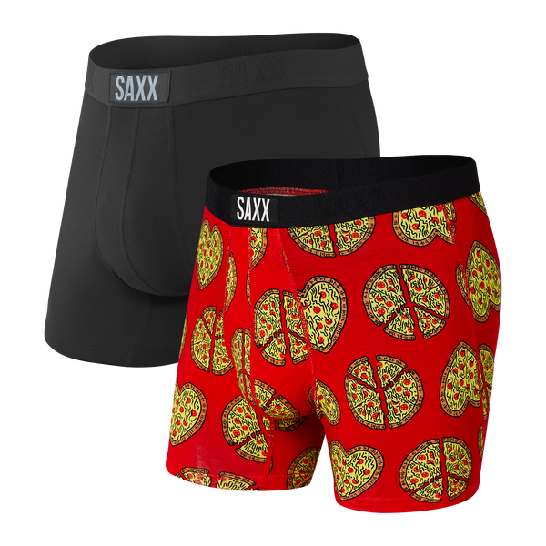 Front of Vibe Boxer Brief 2 Pack in Butterfly Palm- Multi