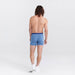 Back - Model wearing Vibe Super Soft Boxer Brief 2-Pack in Spacedye Heather/Navy