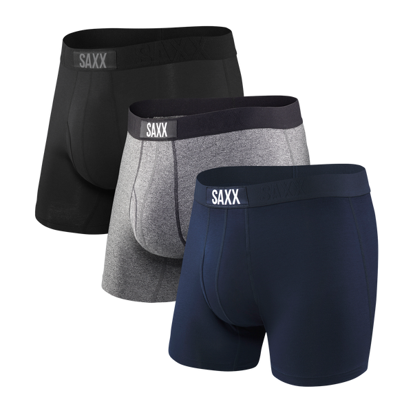 Front of Ultra Boxer Brief Fly 3 Pack in Classic Ultra 18