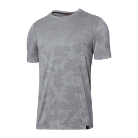 Front of All Day Aerator Short Sleeve Crew in Asphalt Camo