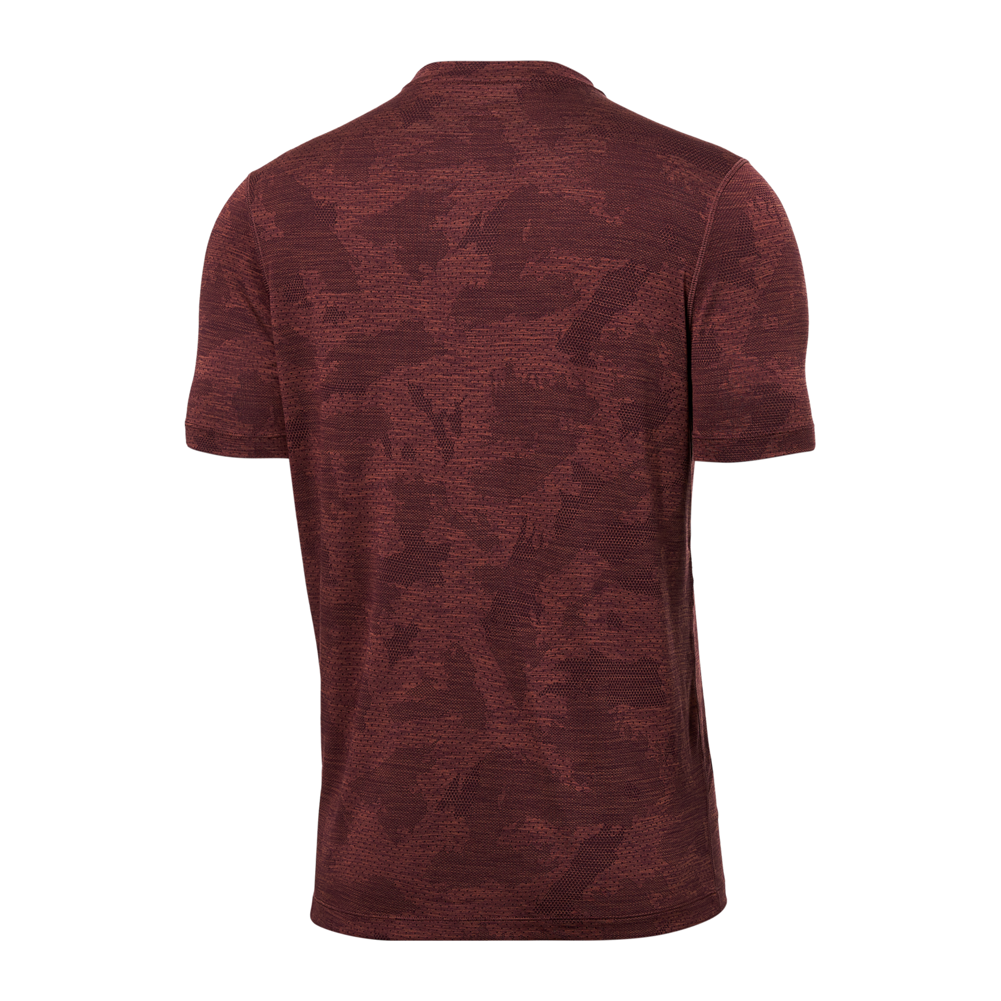 Back of All Day Aerator Tee in Plum Camo