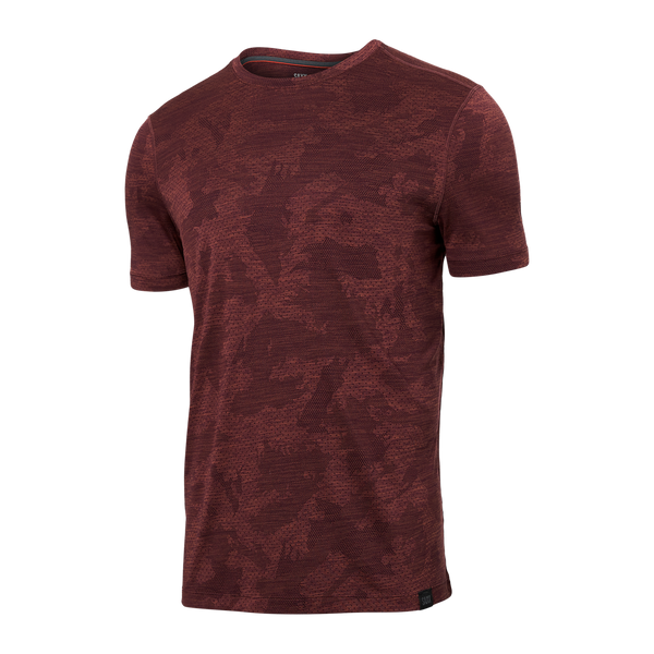 Front of All Day Aerator Tee in Plum Camo