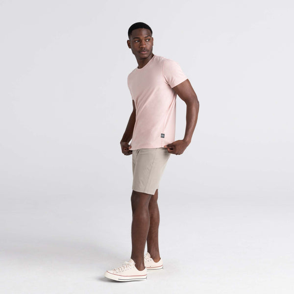 Front - Model wearing Go To Town 2N1 Short 9" in Vintage Khaki