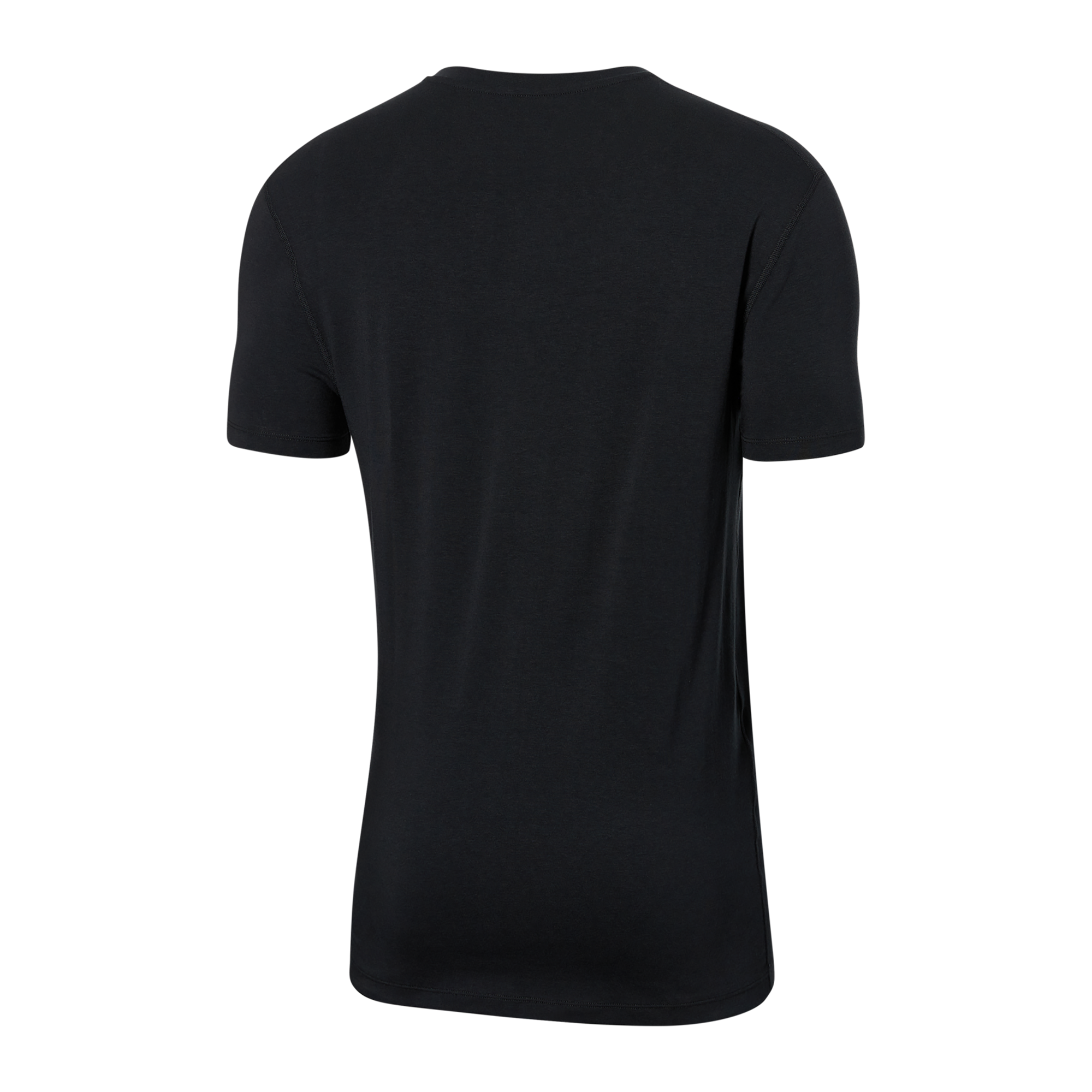 Back of Droptemp Cooling Cotton Crew in Black