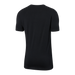 Back of Droptemp Cooling Cotton Crew in Black