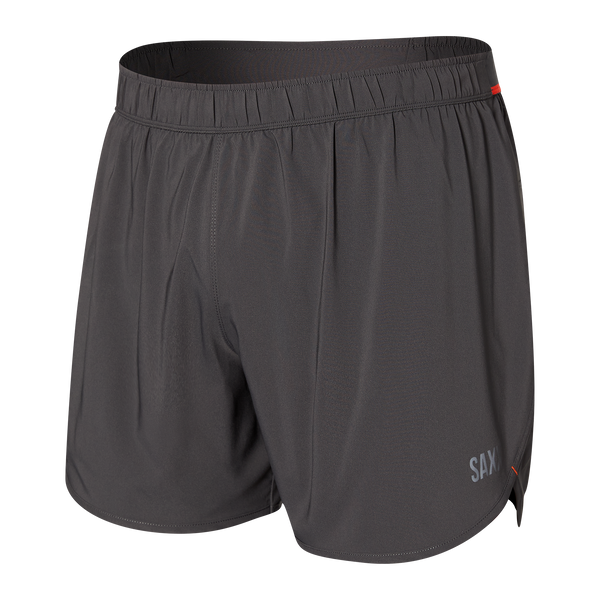 Front of Hightail 2N1 Run Short 5" in Grey Heather
