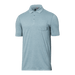 Front of DropTemp All Day Cooling Polo in Light Aqua Heather