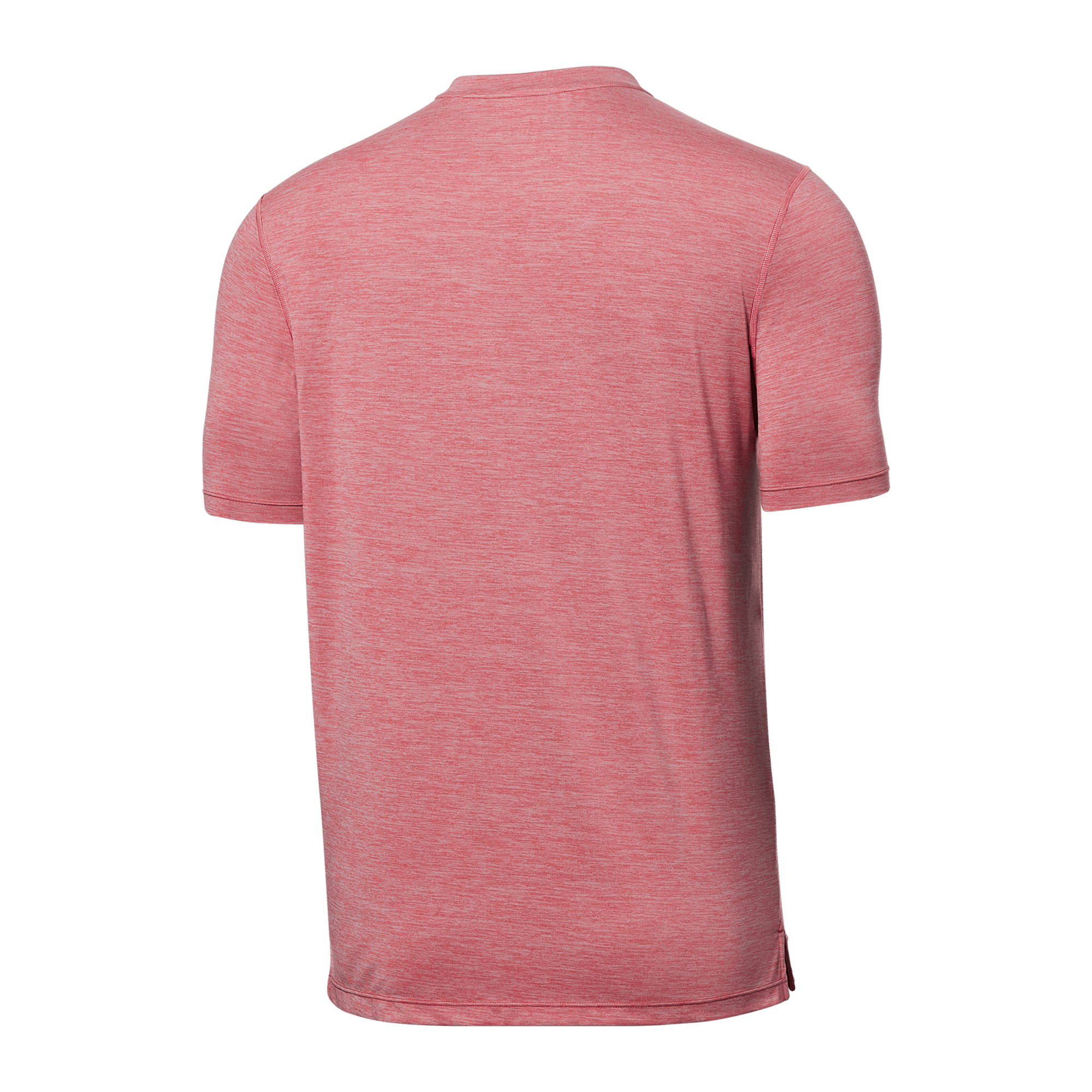 Back of DropTemp All Day Cooling Short Sleeve Tee in Gumball Heather