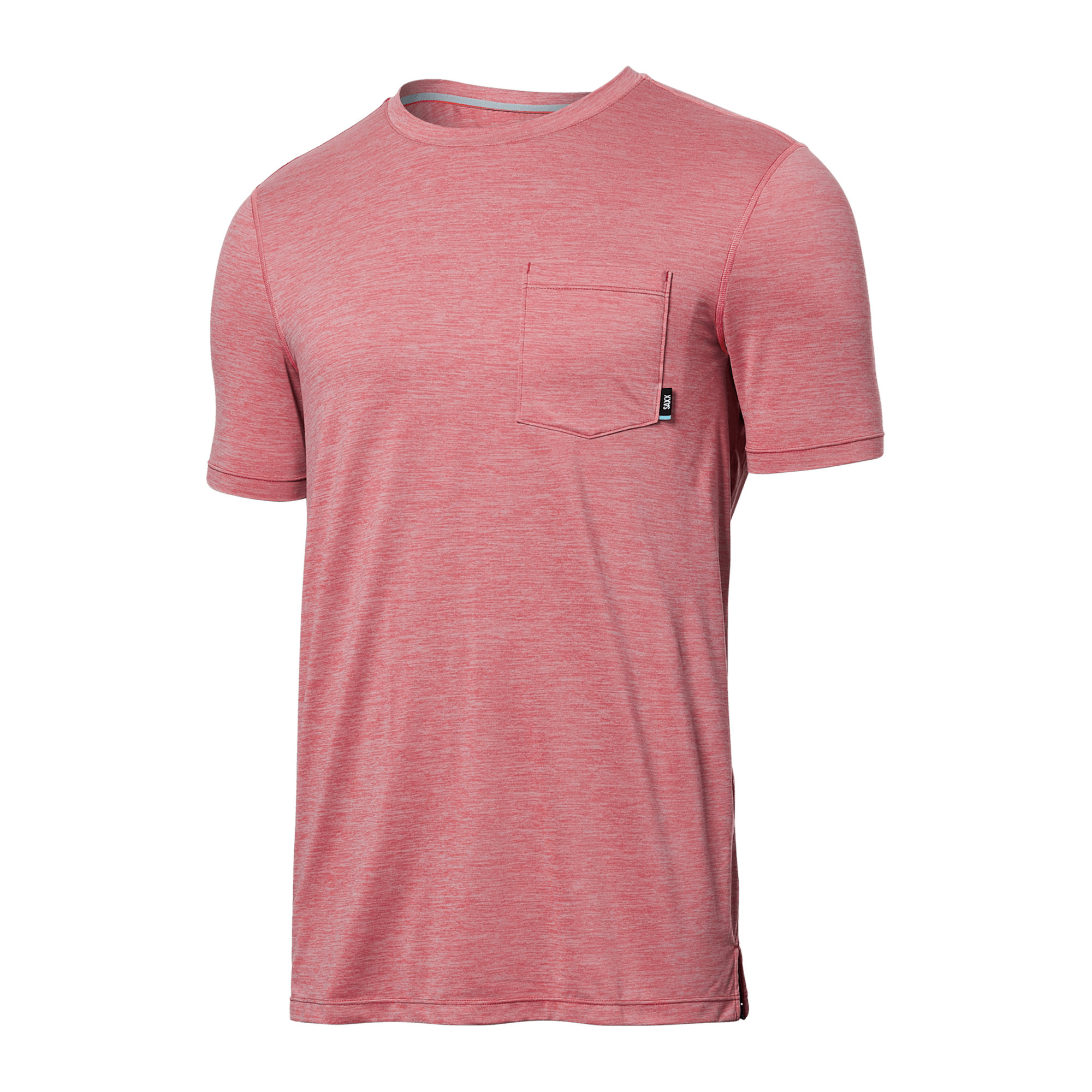 Front of DropTemp All Day Cooling Short Sleeve Tee in Gumball Heather