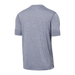 Back of Droptemp All Day Cooling Short Sleeve Pocket Tee in Shark Heather