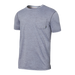 Front of Droptemp All Day Cooling Short Sleeve Pocket Tee in Shark Heather
