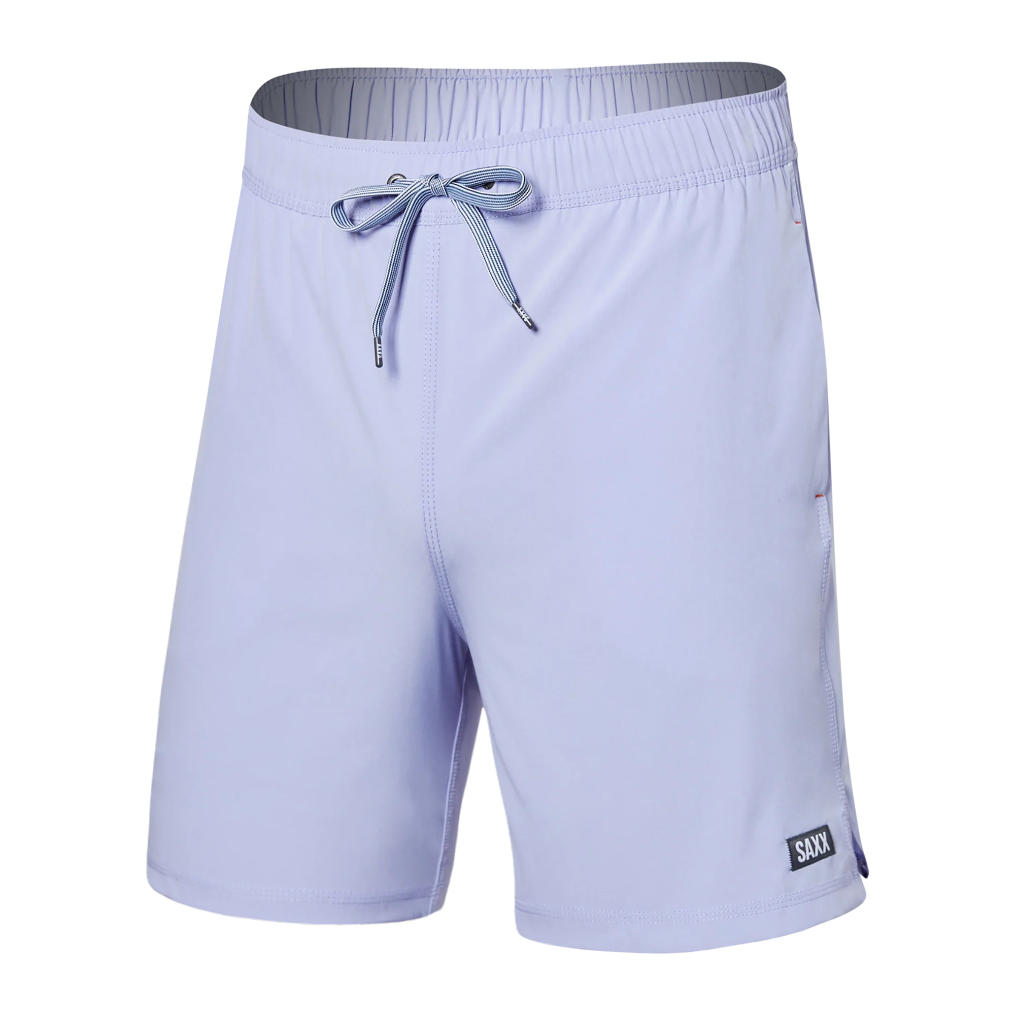 Front of Oh Buoy 2N1 Swim Volley Short 7" in Lavender