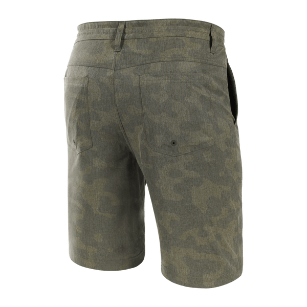 Back of Land To Sand 2N1 Short Regular in Quicksand Camo- Green Heather