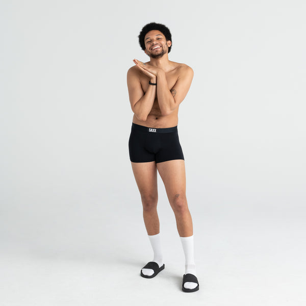 SAXX Underwear Vibe Boxer Modern Fit in Black/Black – Whisper Intimate  Apparel